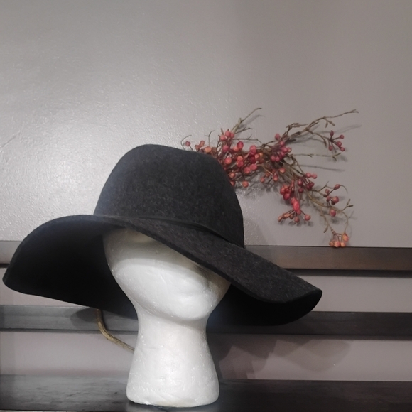 Phenix Wool Adjustable Band Dark Heather Gray Fedora NWT - Picture 9 of 13